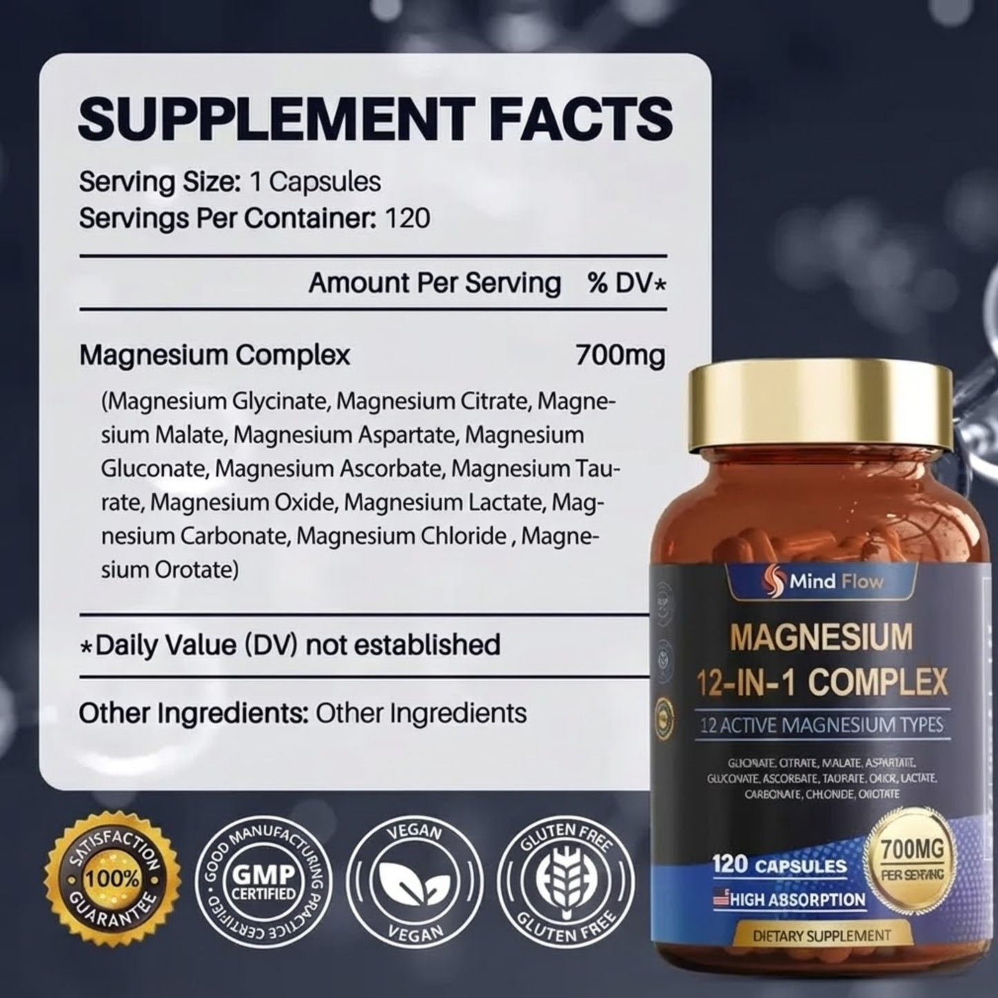 Mind Flow Mag-12 Complex™ (700mg)